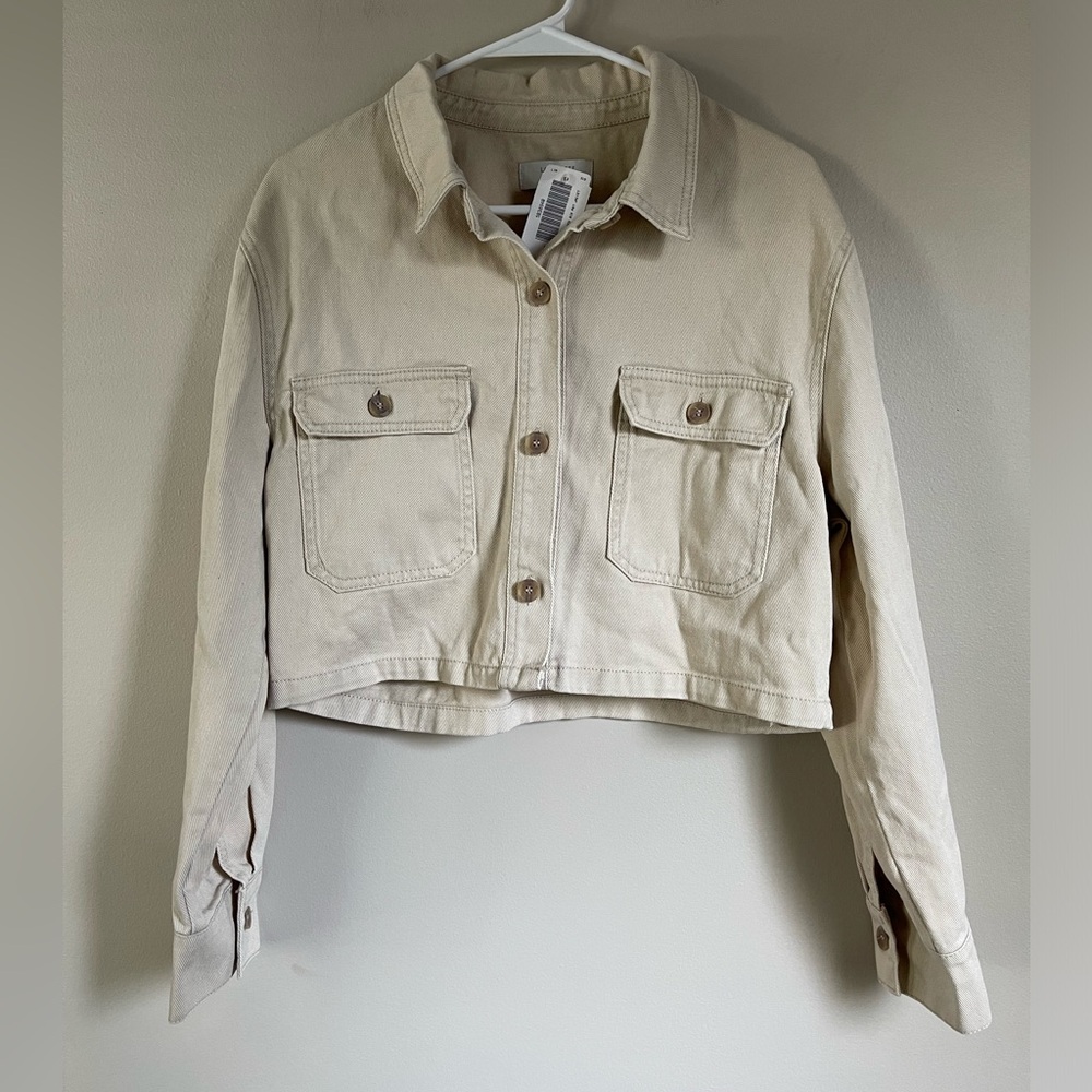 Love Tree Denim Cropped Jacket